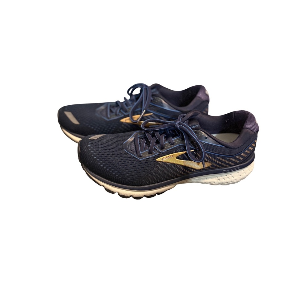 Brooks Ghost 12 Running Shoes Women's 8.5 D‎ / Men's 7.5 Navy Neutral Cushion